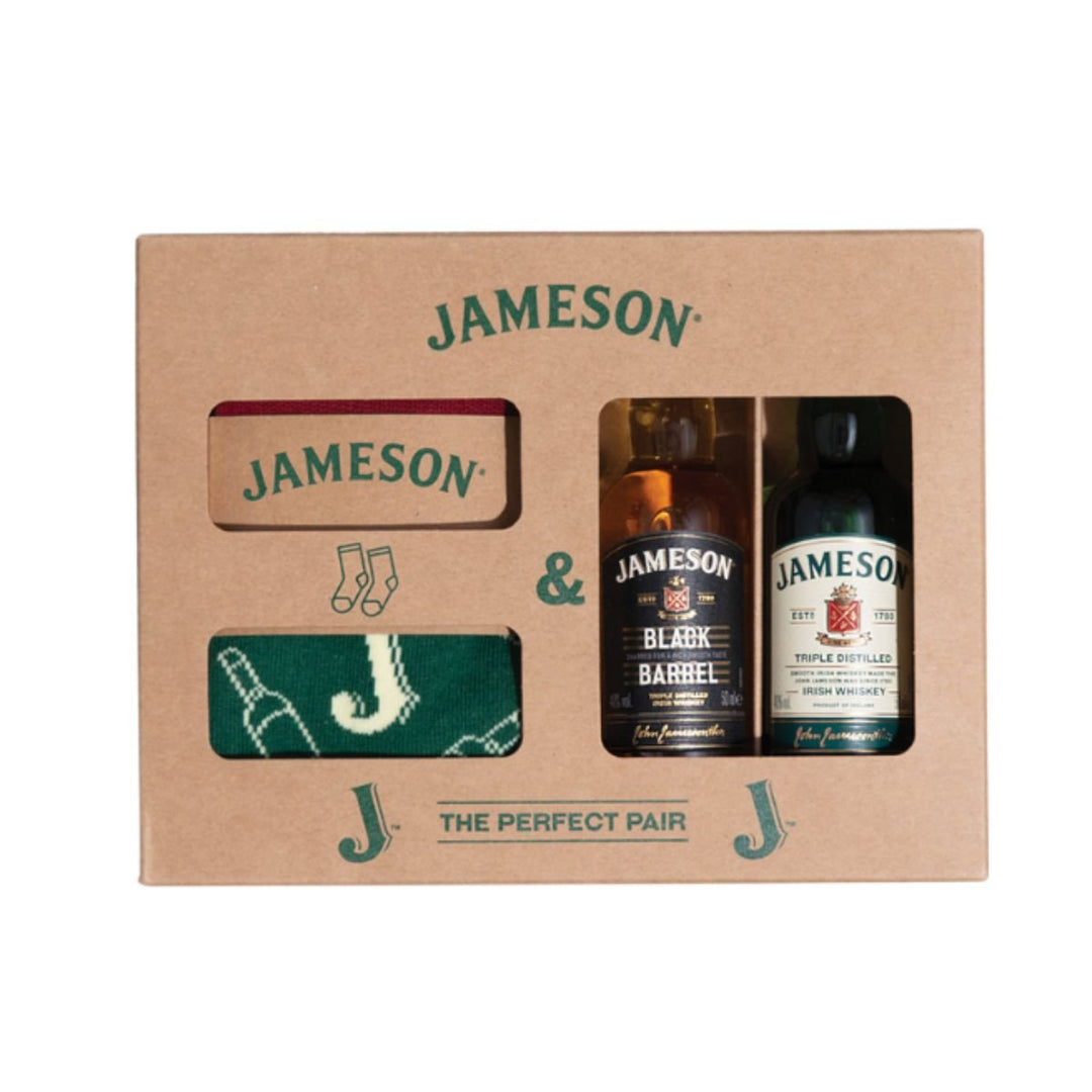 Buy Jameson Jameson Original 50mL, Black Barrel 50mL and Socks Giftpack at Secret Bottle