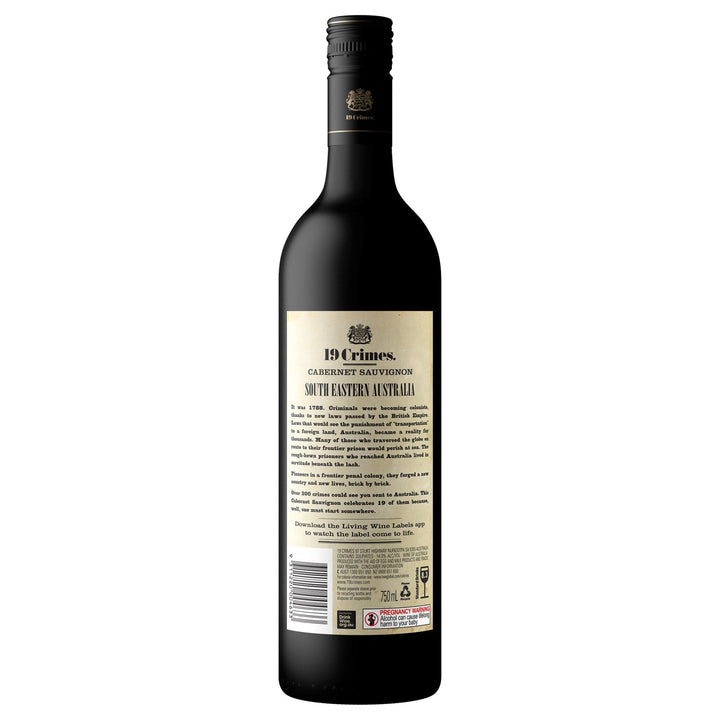 Buy 19 Crimes 19 Crimes Cabernet Sauvignon (750mL) at Secret Bottle