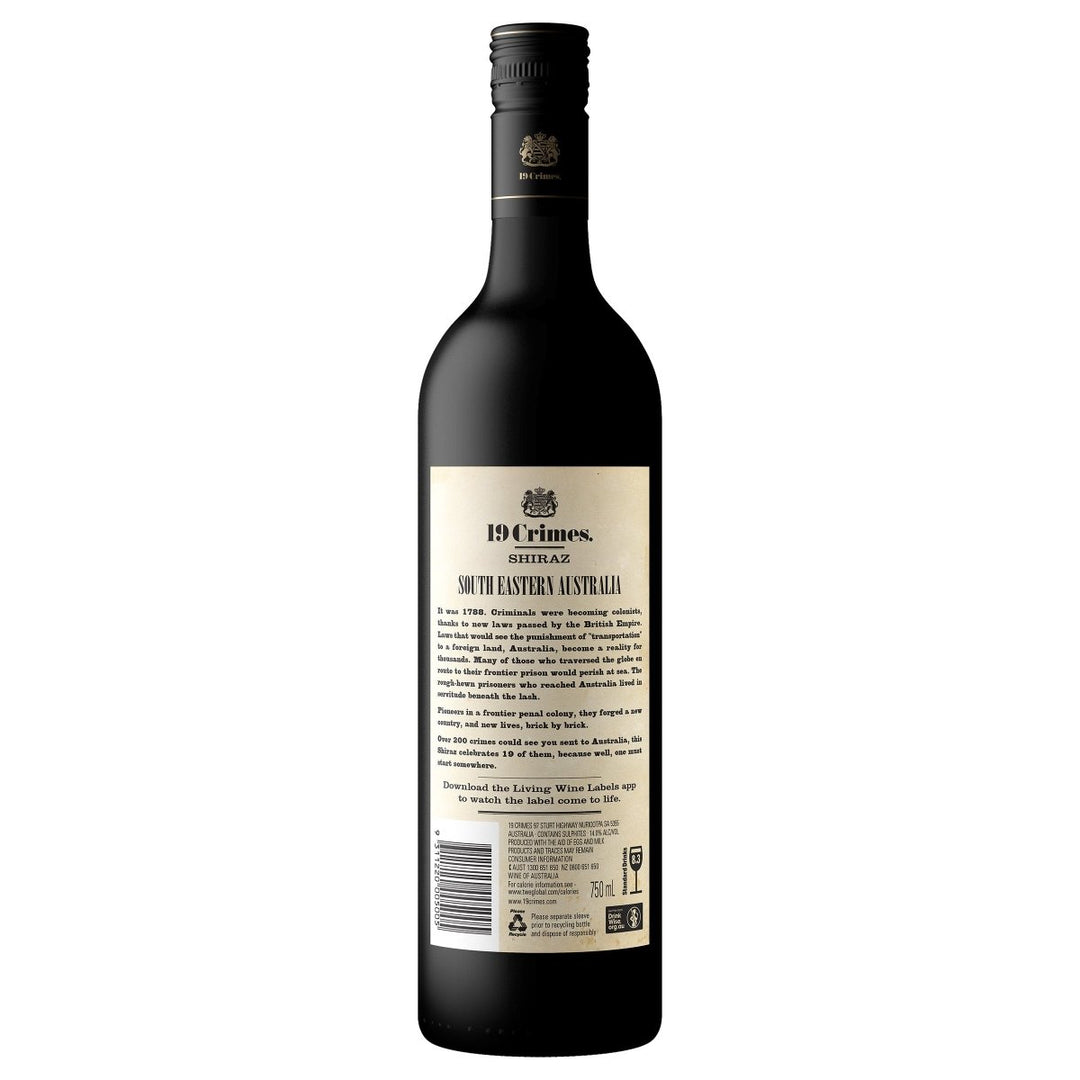 Buy 19 Crimes 19 Crimes Shiraz (750mL) at Secret Bottle