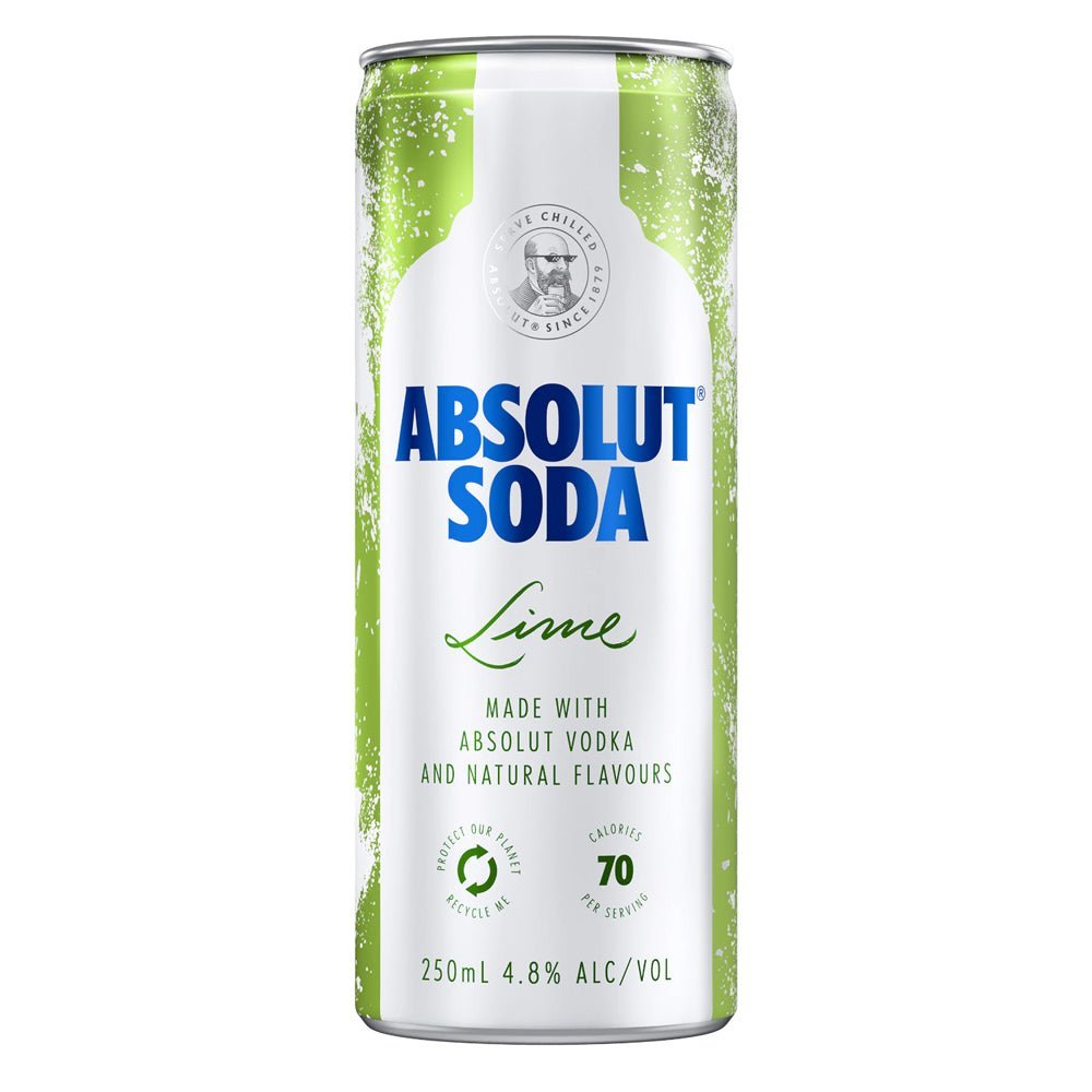 Buy Absolut Absolut Vodka Soda & Lime (4 Pack) 250mL at Secret Bottle