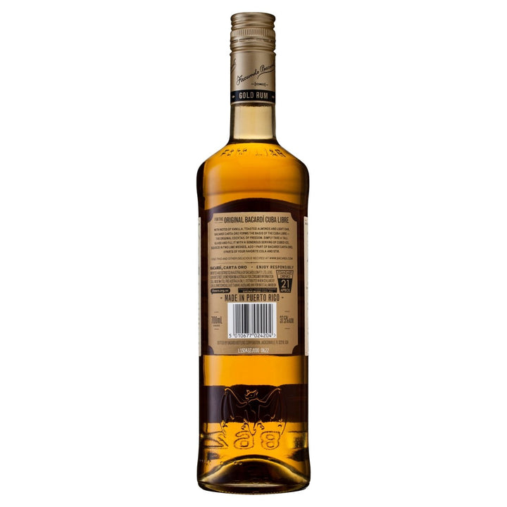 Buy BACARDI Bacardi Carta Oro Gold Rum (700mL) at Secret Bottle