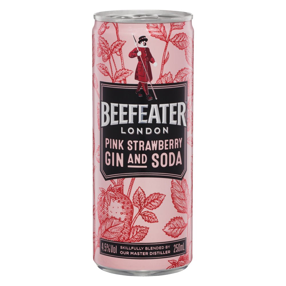 Buy Beefeater Beefeater London Pink Strawberry Gin And Soda (4 Pack) 250mL at Secret Bottle