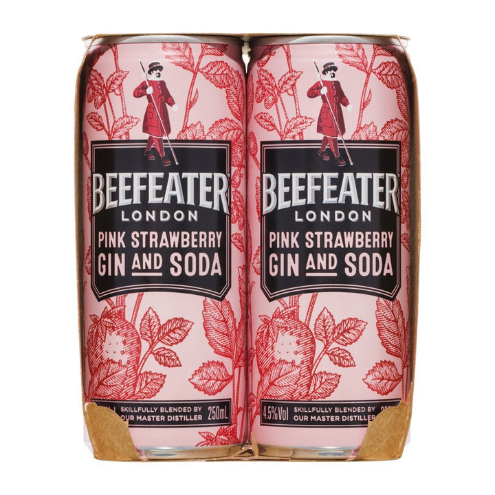 Buy Beefeater Beefeater London Pink Strawberry Gin And Soda (Case of 24) 250mL at Secret Bottle