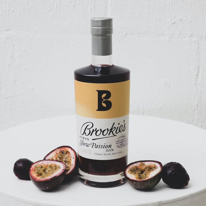 Buy Cape Byron Distillery Brookie’s Byron Slow Passion Gin (700mL) at Secret Bottle