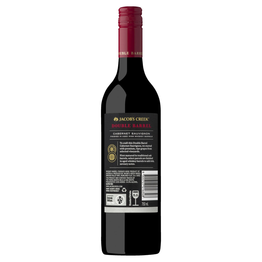 Buy Jacob's Creek Jacob's Creek Double Barrel Cabernet Sauvignon (750mL) at Secret Bottle