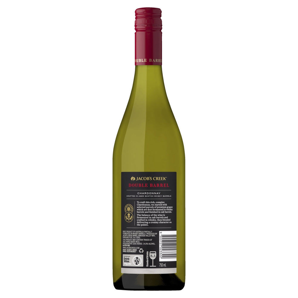 Buy Jacob's Creek Jacob's Creek Double Barrel Chardonnay (750mL) at Secret Bottle