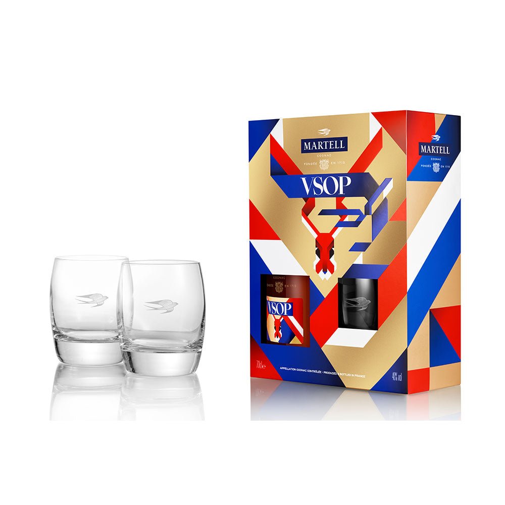 Buy Martell Cognac Martell VSOP Cognac (700ml) Gift Pack With 2 Glasses at Secret Bottle