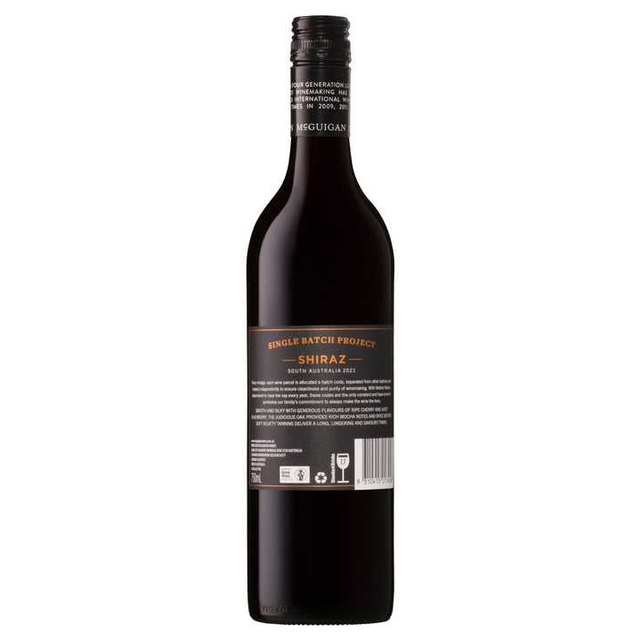 Buy McGuigan McGuigan Single Batch Project Shiraz (750mL) at Secret Bottle