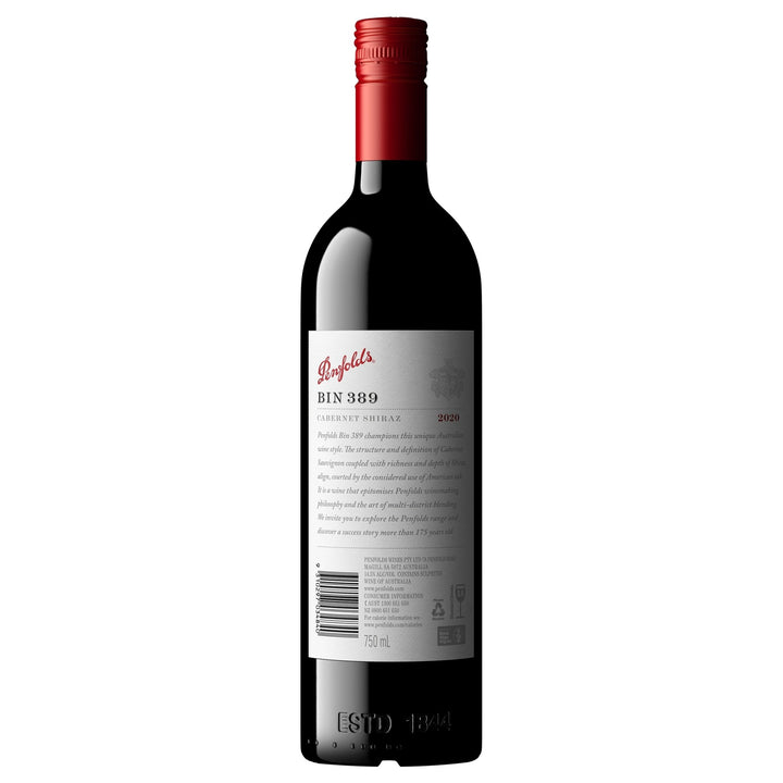 Buy Penfolds Penfolds 2020 Bin 389 Cabernet Shiraz (750mL) at Secret Bottle