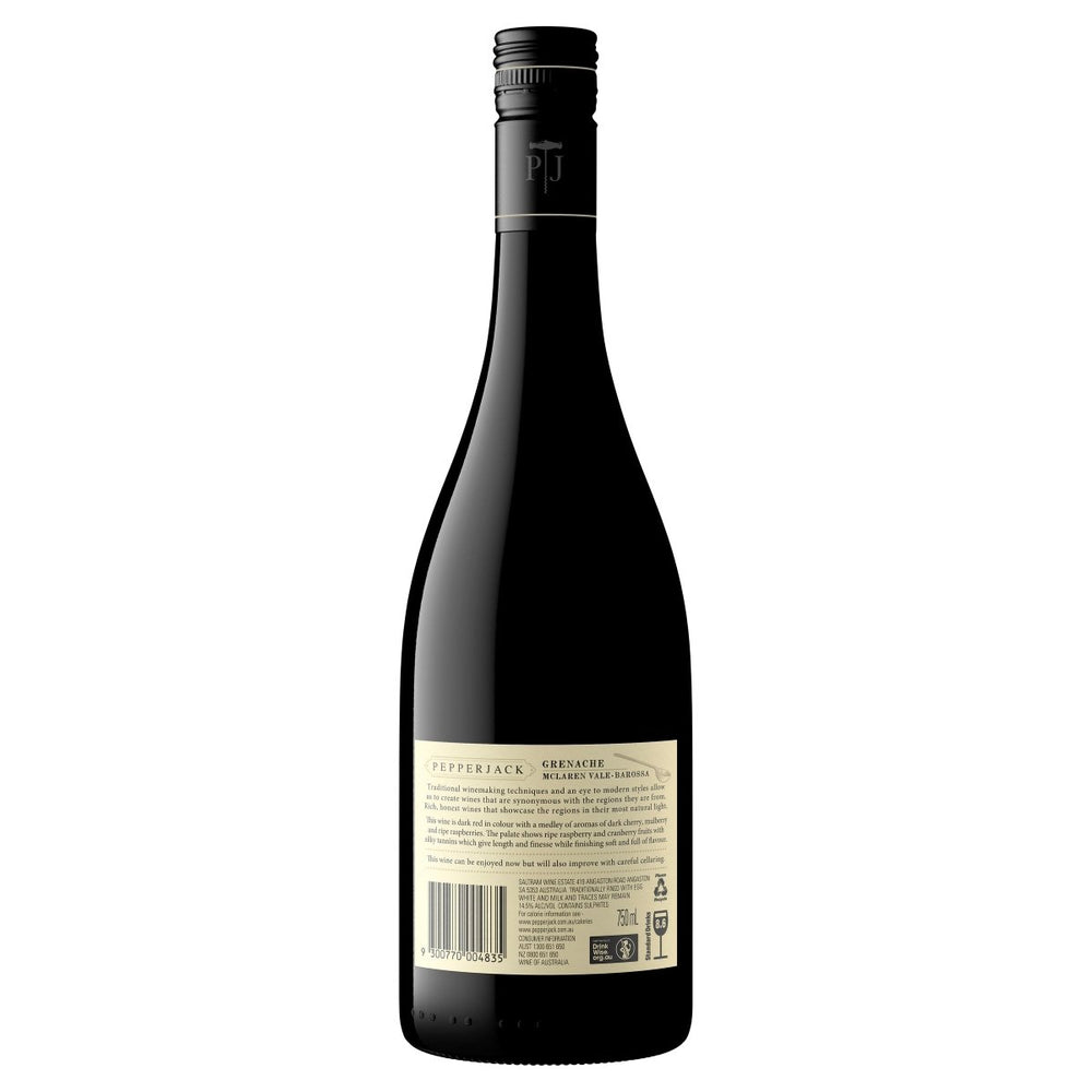 Buy Pepperjack Pepperjack McLaren Vale Barossa Grenache (750mL) at Secret Bottle