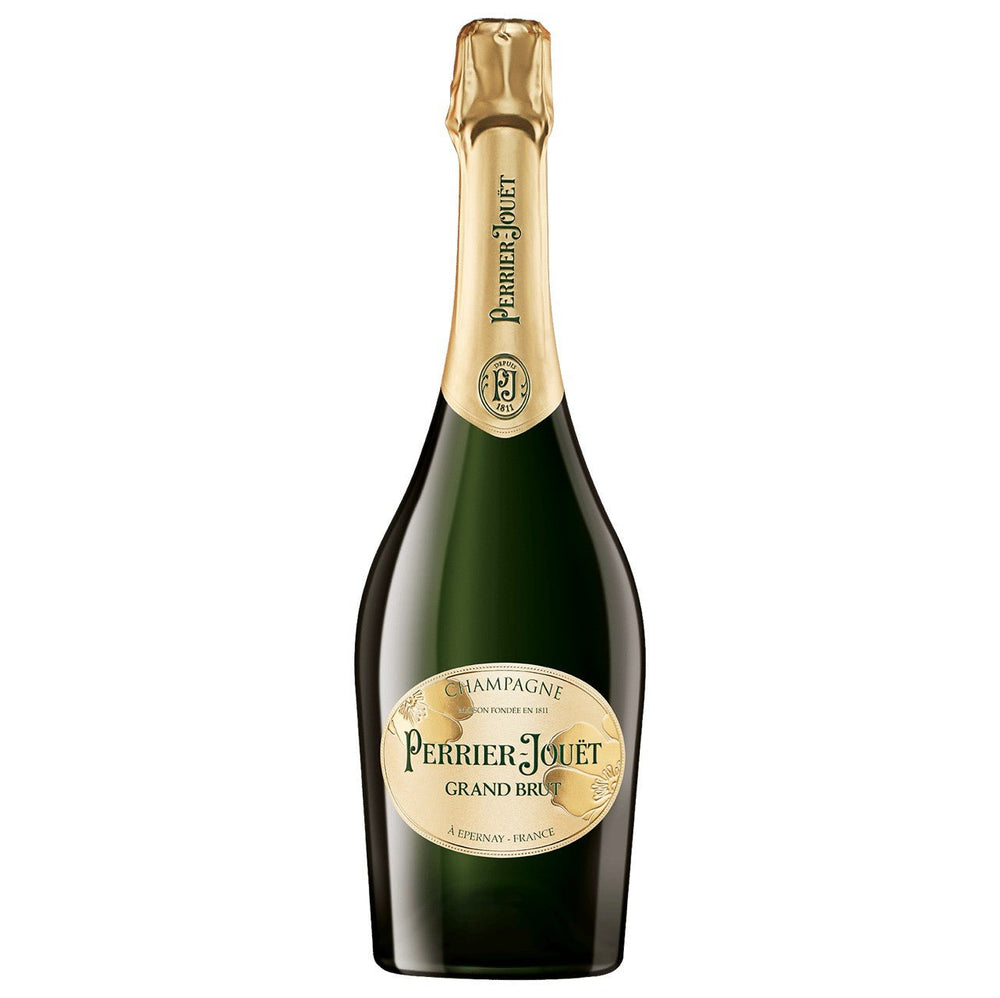 Buy Perrier-Jouët Perrier-Jouët Grand Brut NV Champagne Gift Pack with 2 Glasses (750mL) at Secret Bottle