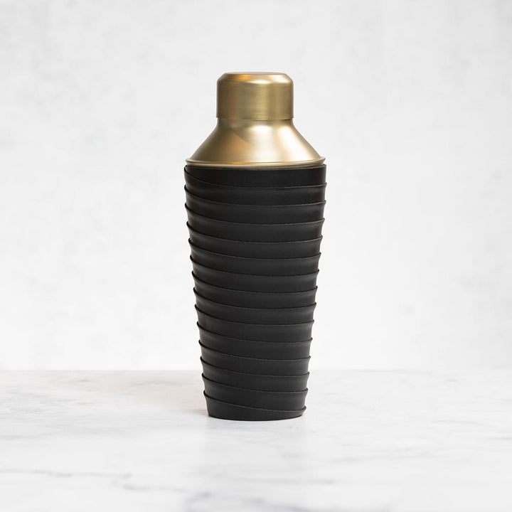 Buy Clinq Premium Leather & Brass Cocktail Shaker at Secret Bottle