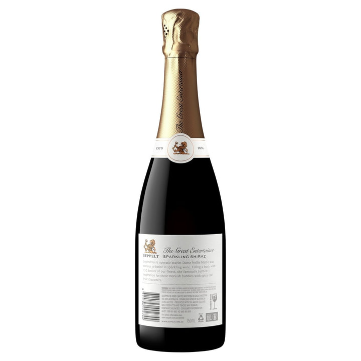 Buy Seppelt Seppelt The Great Entertainer Sparkling Shiraz NV (750mL) at Secret Bottle