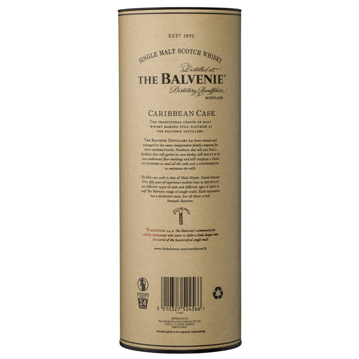 Buy The Balvenie The Balvenie 14 Year Old Caribbean Cask Single Malt Scotch Whisky (700mL) at Secret Bottle