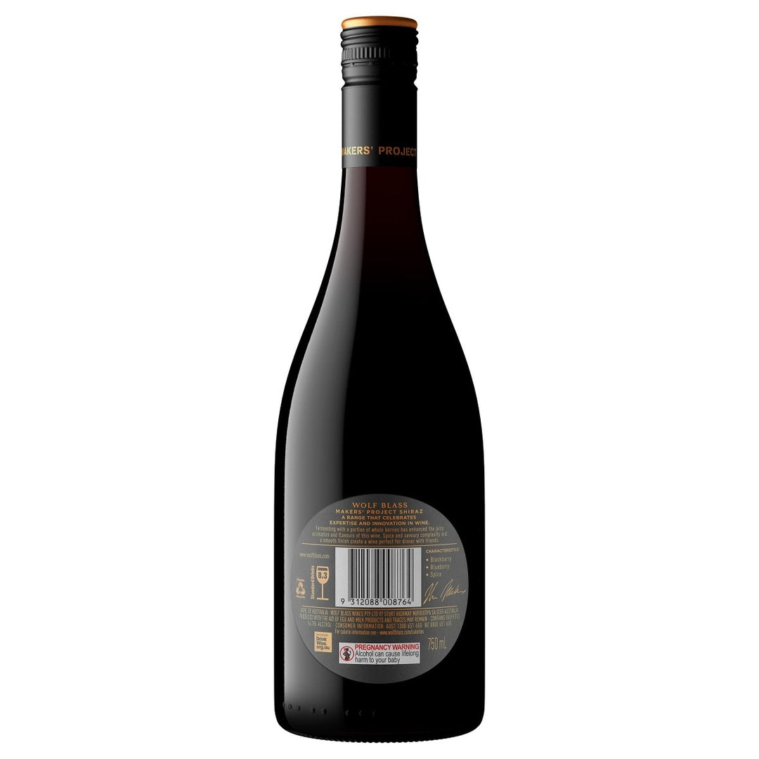 Buy Wolf Blass Wolf Blass Makers' Project Reserve Shiraz (750mL) at Secret Bottle